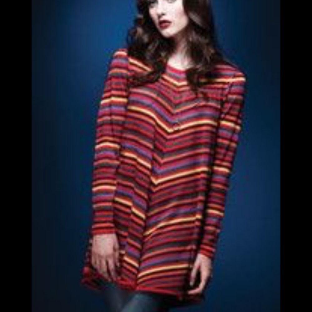 Alison Sheri striped tunic T064